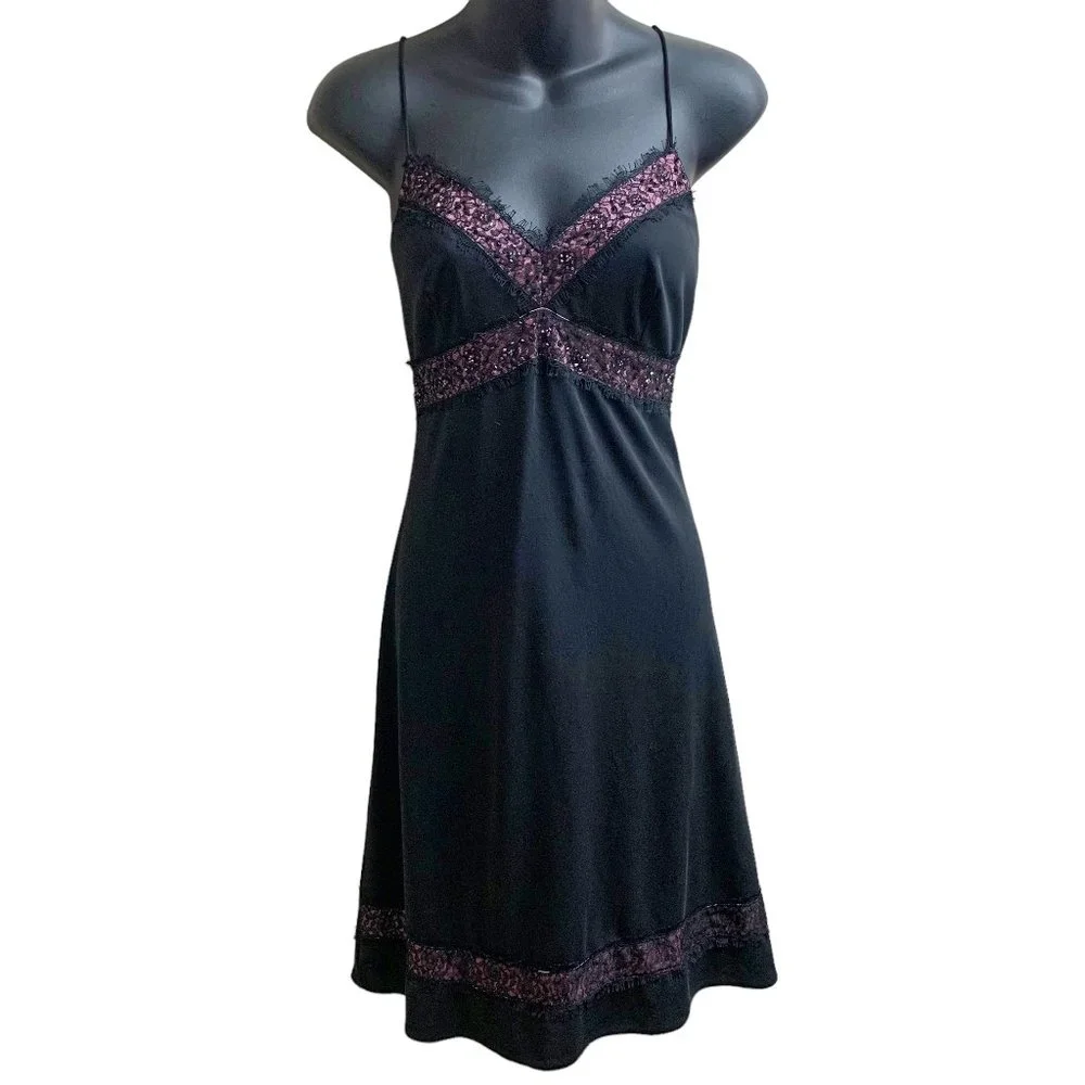 DE LARU by Sheila Yen‎ Little Black A-Line Midi Dress
